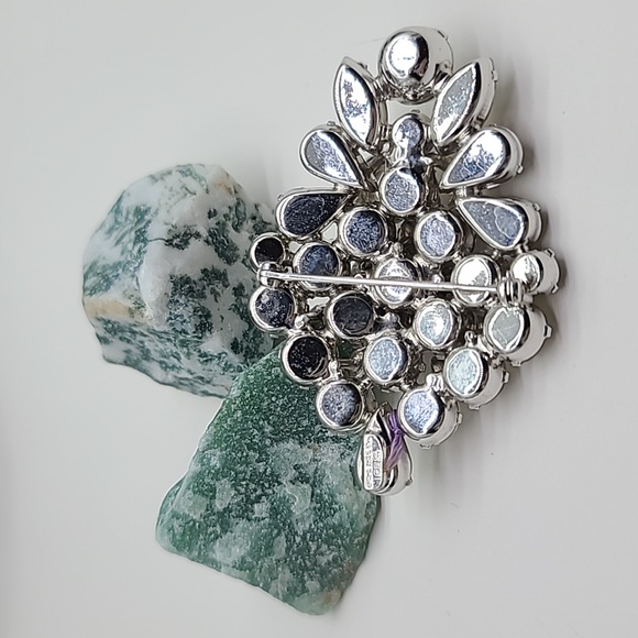 Vintage EISENBERG ICE Pronged Rhinestone Brooch! Excellent Condition! - Picture 9 of 12